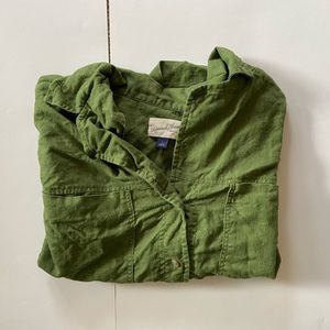 Green Button Down Universal Thread Shirt
